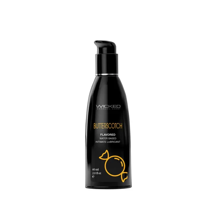 Wicked Sensual Care Lubricants | Butterscotch Flavored Water Based Lubricant - Oz